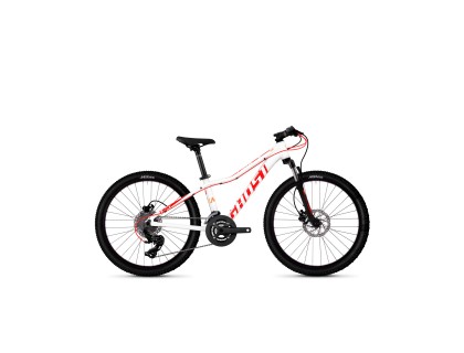 Велосипед Ghost Lanao D4.4 24", біло-черво-помаранчевий, 2019 | Veloparts