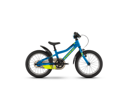 Велосипед Haibike SEET Greedy 16", рама 21 см, блакитний-салатово-чорний, 2020 | Veloparts