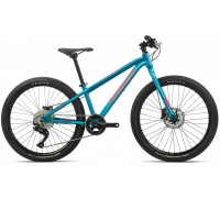 Підлітковий велосипед Orbea MX 24 Team Disc 20 блакитний-червоний
