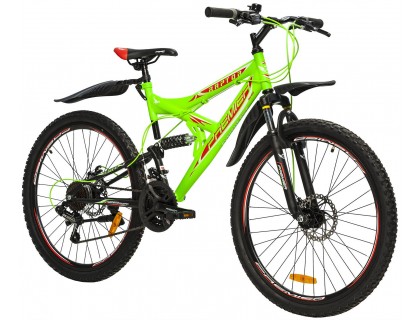 Велосипед сталь Premier Raptor 26 Disc 18" зелений - чорний | Veloparts