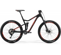 Велосипед Merida ONE-FORTY 700 L(19") MATT BLACK(SHINY RED)