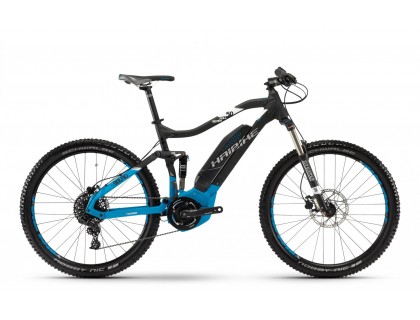 Электровелосипед Haibike SDURO FullSeven 5.0 400Wh 27,5", рама 48 см, черно-сине-белый матовый, 2018 | Veloparts