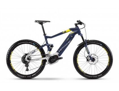 Электровелосипед Haibike SDURO FullSeven 7.0 500Wh 27,5", рама L, сине-бело-желтый, 2018 | Veloparts