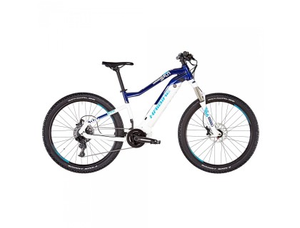 Электровелосипед Haibike SDURO HardSeven Life 5.0 500Wh 27.5", рама S, бело-сине-небесный, 2019 | Veloparts