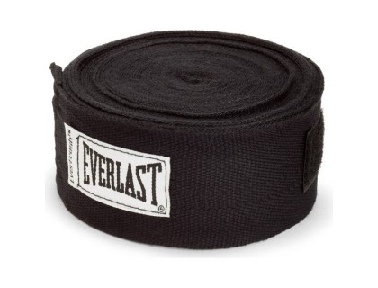 Бинт боксерский Everlast 4,55 м. черный | Veloparts