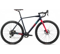 Велосипед Orbea Terra H30-D 1X 20 блакитний-червоний рама M (рост 177-185 см)