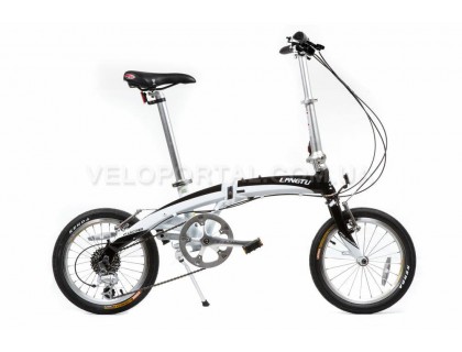 Велосипед складання Langtu KW018 16˝ білий / чорний | Veloparts