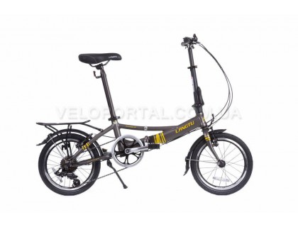 Велосипед складання Langtu KH017 16˝ матовий сірий / жовтий (Matt сірий / жовтий) | Veloparts