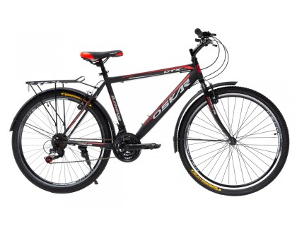 Велосипед Oskar 26" GTX чорно-червоний | Veloparts