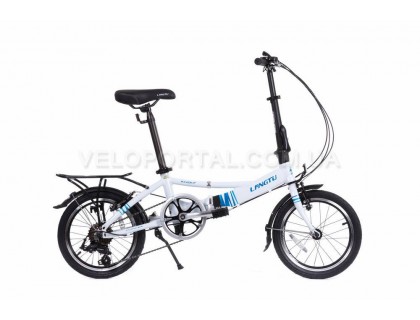 Велосипед складання Langtu KH017 16˝ білий / блакитний (білий // блакитний) | Veloparts