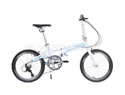 Велосипед складаний Langtu KK029 20˝ білий/блакитний (Pearl White/Blue) | Veloparts