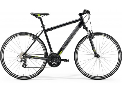 Велосипед Merida CROSSWAY 15-V XS (44cм) METALLIC чорний (зелений) | Veloparts
