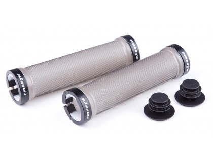 Ручки руля FireEye Goosebumps-R 128 мм с замками прозрачно-серый | Veloparts