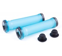 Ручки руля FireEye Stripper No.2 140 мм с замками прозрачно-синий