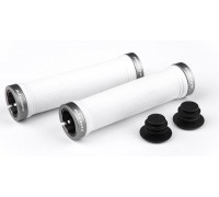 Ручки керма FireEye Goosebumps-R 128 мм з замками білий