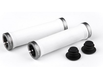 Ручки керма FireEye Goosebumps-R 128 мм з замками білий | Veloparts