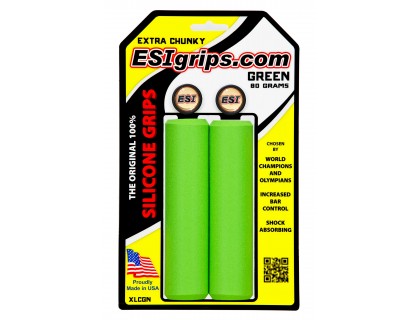 Грипсы ESI Extra Chunky Green | Veloparts