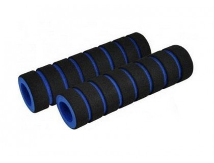 Ручки керма Longus FOUMY чорний / синій 120 мм | Veloparts