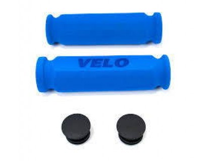 Ручки руля Velo VLG075A 117 мм голубой | Veloparts