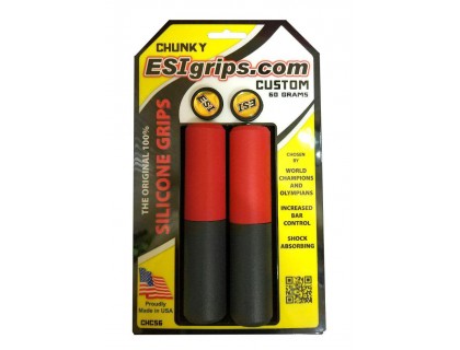 Гріпси ESI Chunky Custom червоно-чорні | Veloparts