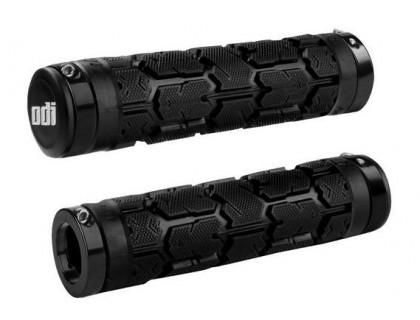 Грипсы ODI Rogue MTB Lock-On 130mm Bonus Pack Black w / Black Clamps | Veloparts