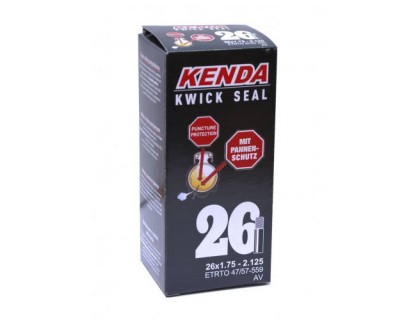 Антипрокольна камера Kenda 26''х1,75-2,1 AV Kwick Seal | Veloparts