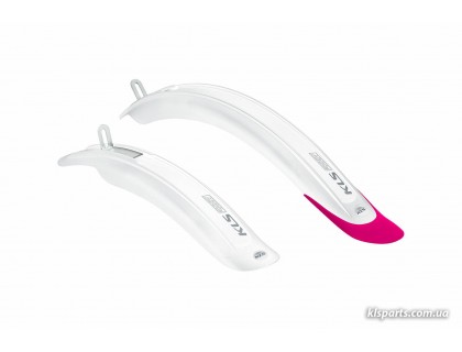 Крила KLS Foggy комплект білий / рожевий | Veloparts