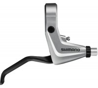 Тормозная ручка Shimano Alivio BL-T4000 V-brake левая под 2 пальца серебристый / черный