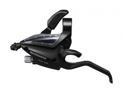 Гальмівна ручка / шифтер (моноблок) Shimano Altus ST-EF500 ліва 3 швідкості + тросик чорний (OEM) | Veloparts