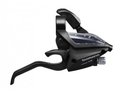 Тормозная ручка / Шифтер (моноблок) Shimano Altus ST-EF500 права 8 скоростей + тросик черный (OEM) | Veloparts
