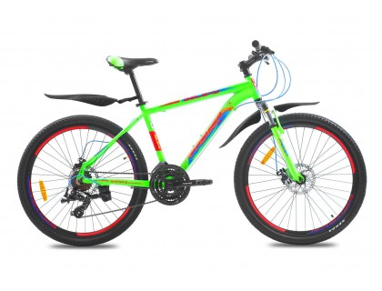 Велосипед алюміній Premier Galaxy 26 Disc 17" matt neon зелений | Veloparts