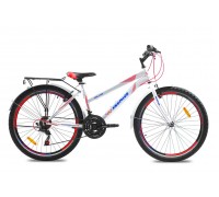 Велосипед сталь Premier Dallas 26 16" matt white/neon red