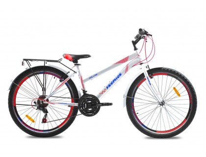 Велосипед сталь Premier Dallas 26 16 "матовий білий / neon червоний | Veloparts