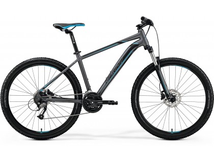 Велосипед Merida BIG.SEVEN 40-D XS (13.5 ") MATT темний сріблястий (блакитний / BLK) | Veloparts