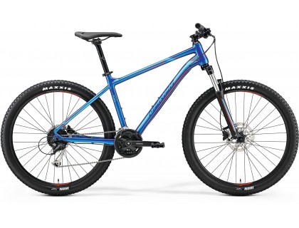 Велосипед Merida BIG.SEVEN 100 L (19 ") GlossY блакитний (червоний) | Veloparts