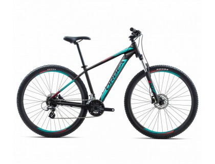 Велосипед Orbea MX 27 50 18 M чорний - бірюзовий - червоний | Veloparts