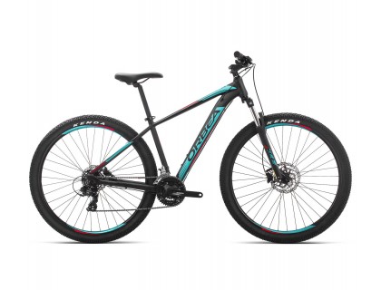 Велосипед Orbea MX 27 60 S [2019] чорний - бірюзовий - червоний (J20015R3) | Veloparts