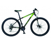 Велосипед KHS SIXFIFTY 200 Глянцевий чорний / Lime L