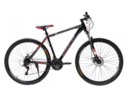 Велосипед Oskar 29" 550 чорно-червоний | Veloparts