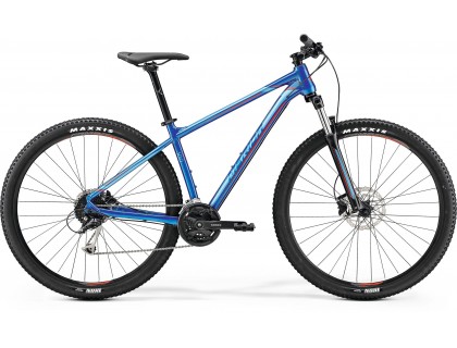 Велосипед Merida BIG.NINE 100 M(17") GlossY блакитний(червоний) | Veloparts