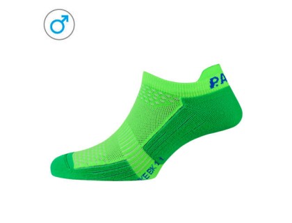 Шкарпетки чоловічі P.A.C. BK 1.1 Bike Footie Zip Men зелений/синій 40-43 | Veloparts