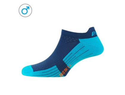 Шкарпетки чоловічі P.A.C. BK 1.1 Bike Footie Zip Men блакитний/синій 44-47 | Veloparts
