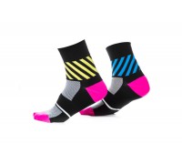 Шкарпетки Onride FOOT Mesh чорний/рожевий/жовтий/блакитний
