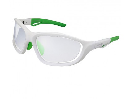 Очки Shimano CE-S60X-PH белый / зеленый линзы фотохромные | Veloparts