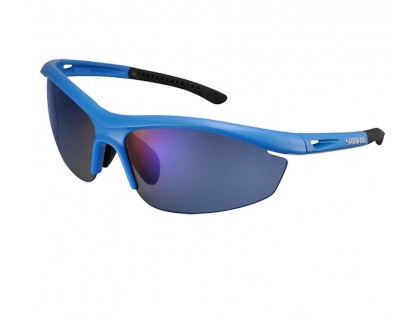 Очки Shimano CE-S20R голубой / черный линзы зеркально-синие / прозрачные | Veloparts