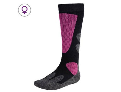 Шкарпетки жіночі P.A.C. SK 9.1 Ski Classic Warm+ чорний/рожевий 35-37 | Veloparts