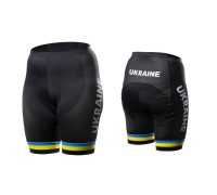 Велотрусы женские ONRIDE Ukraine без лямок с памперсом черный / желтый XL