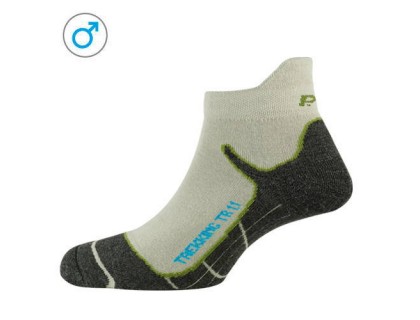 Шкарпетки чоловічі P.A.C. TR 1.1 Trekking Superсвітлий білий/зелений 40-43 | Veloparts