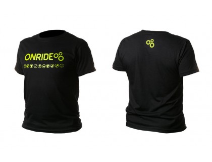 Футболка ONRIDE Logo чорний L | Veloparts