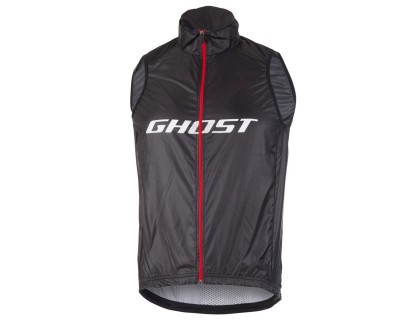 Жилет Ghost Factory Racing Vest BLK/червоний/WTE - L | Veloparts
